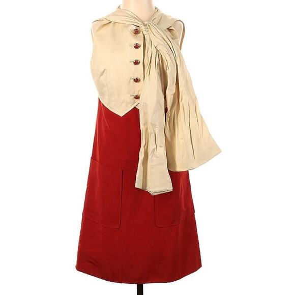 Marc Jacobs Blair Waldorf Bow Dress 4 Alessandra Runway Vest Mini A Line Small S - Picture 4 of 13